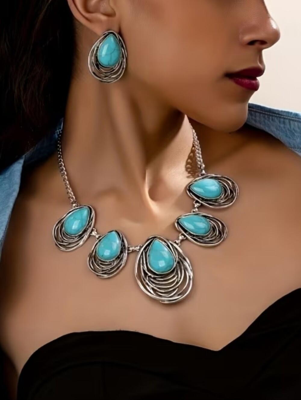 💥Western Style Jewelry Set